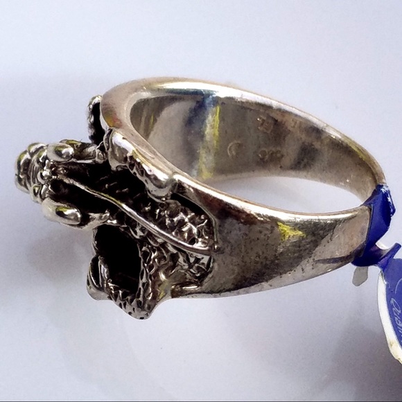 🆕💥Men\'s/Unisex Sterling Silver Dragon Ring